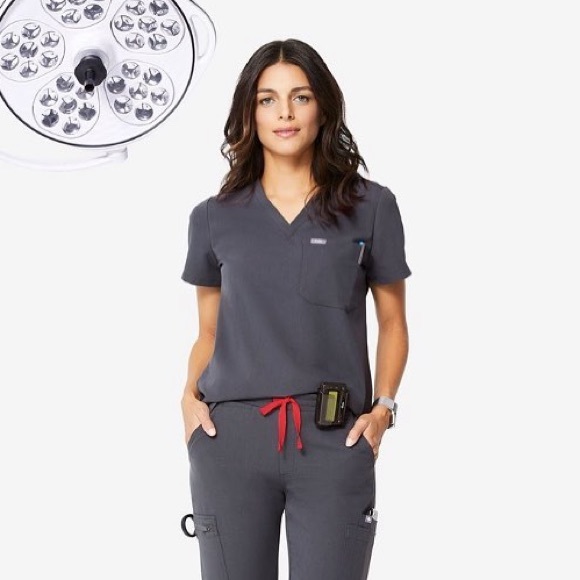 NWT FIGS CHARCOAL GREY SCRUB SET CATARINA ZAMORA S - Picture 4 of 10